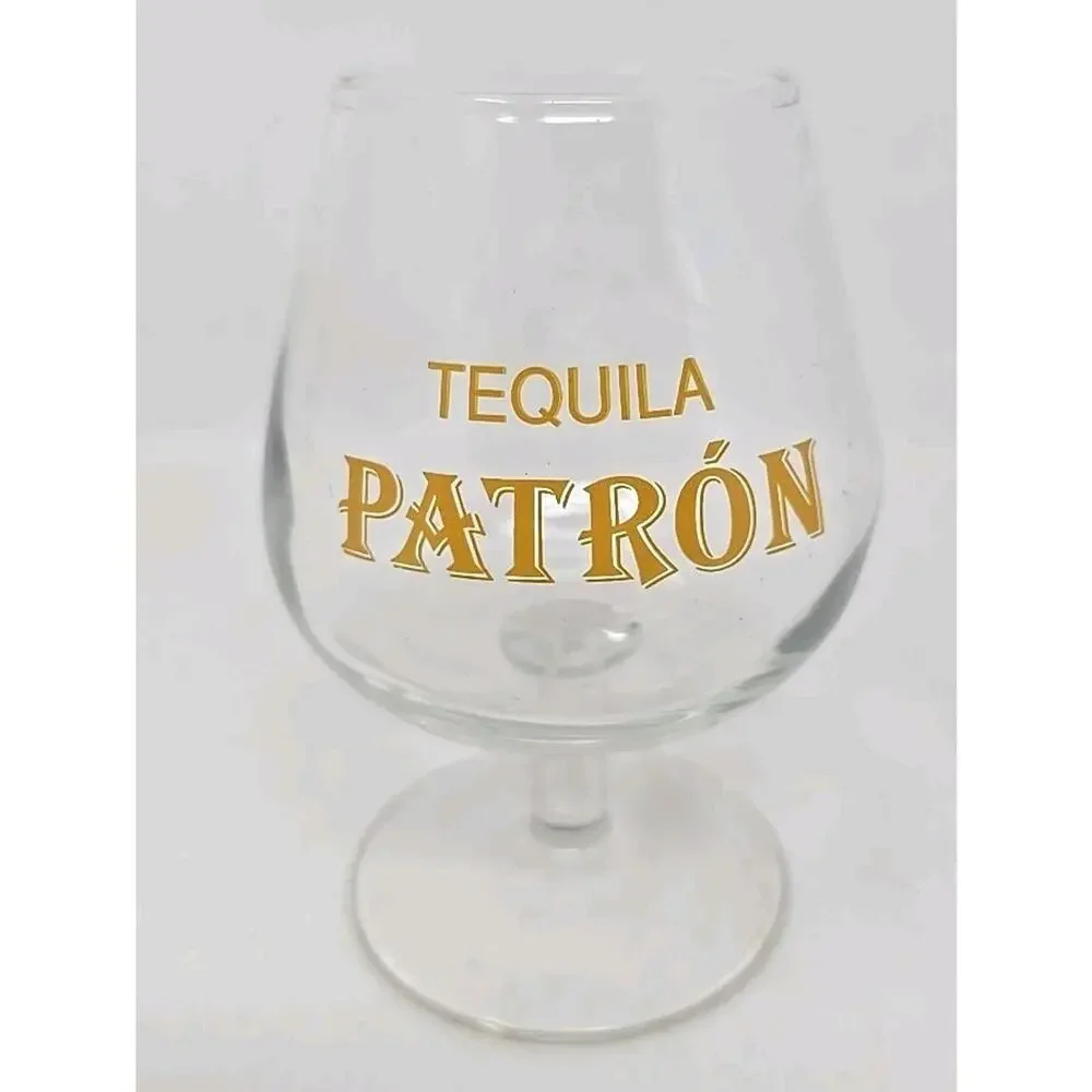 1990's Clear Patron Tequila - Cas Gallardo Fairview Height IL Snifter Glass U273